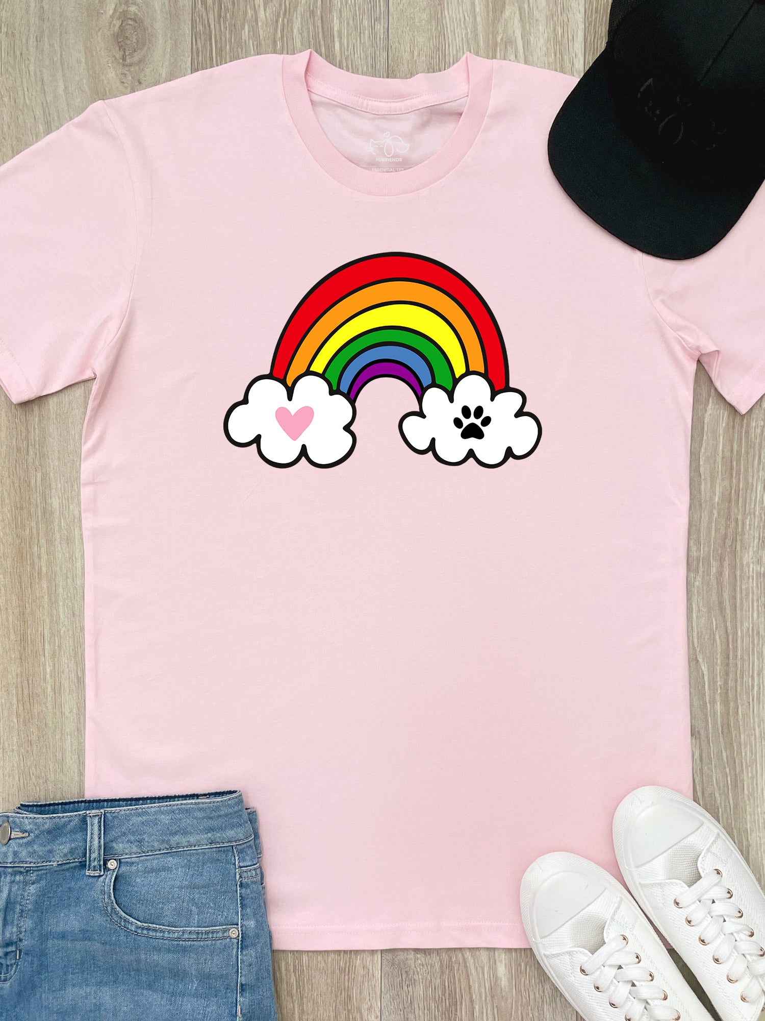 Rainbow Bridge Essential Unisex Tee - Customisable