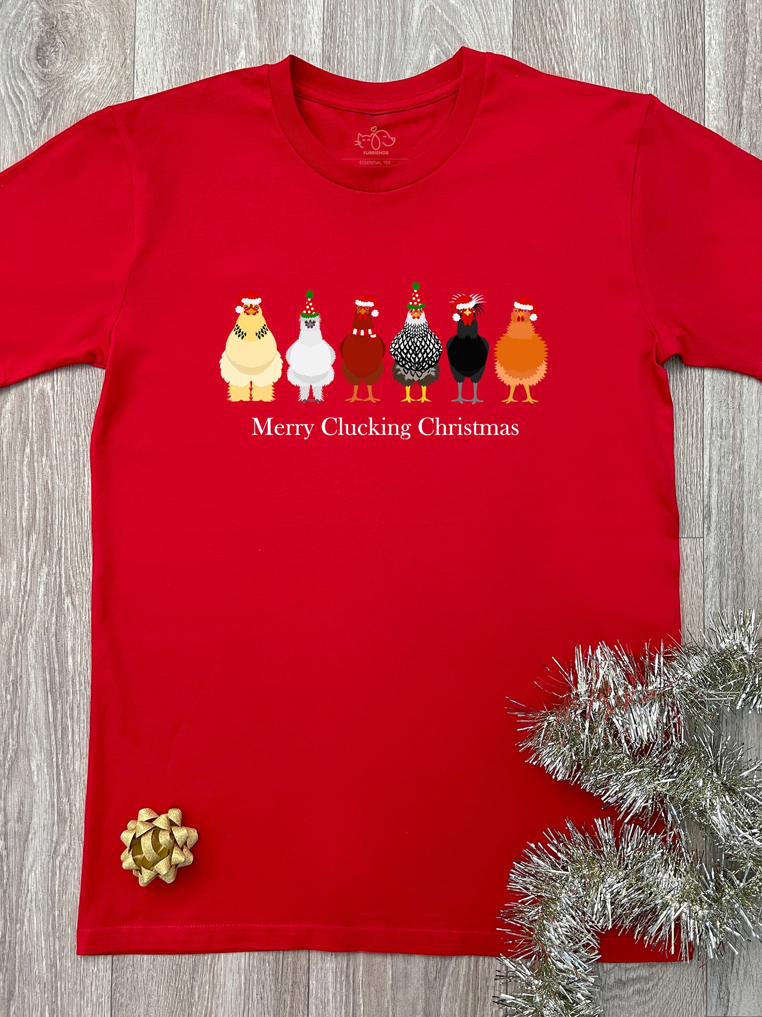 Merry Clucking Christmas Essential Unisex Tee