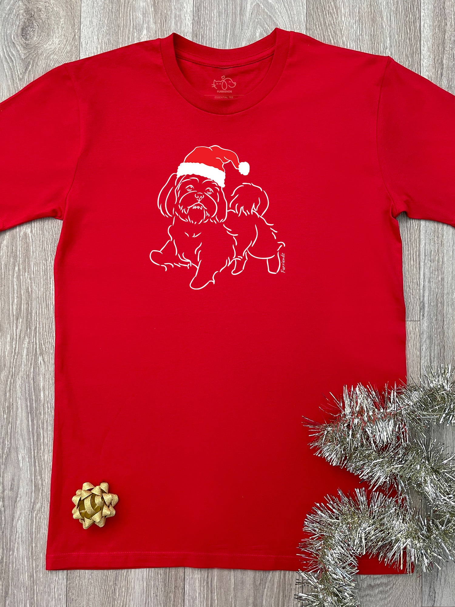 Shih Tzu Christmas Edition Essential Unisex Tee