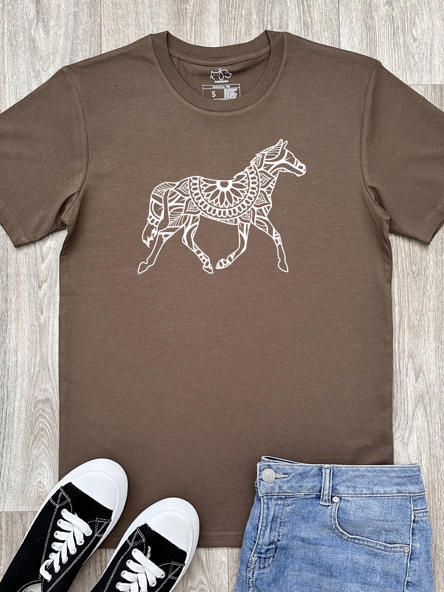 Horse Mandala Essential Unisex Tee