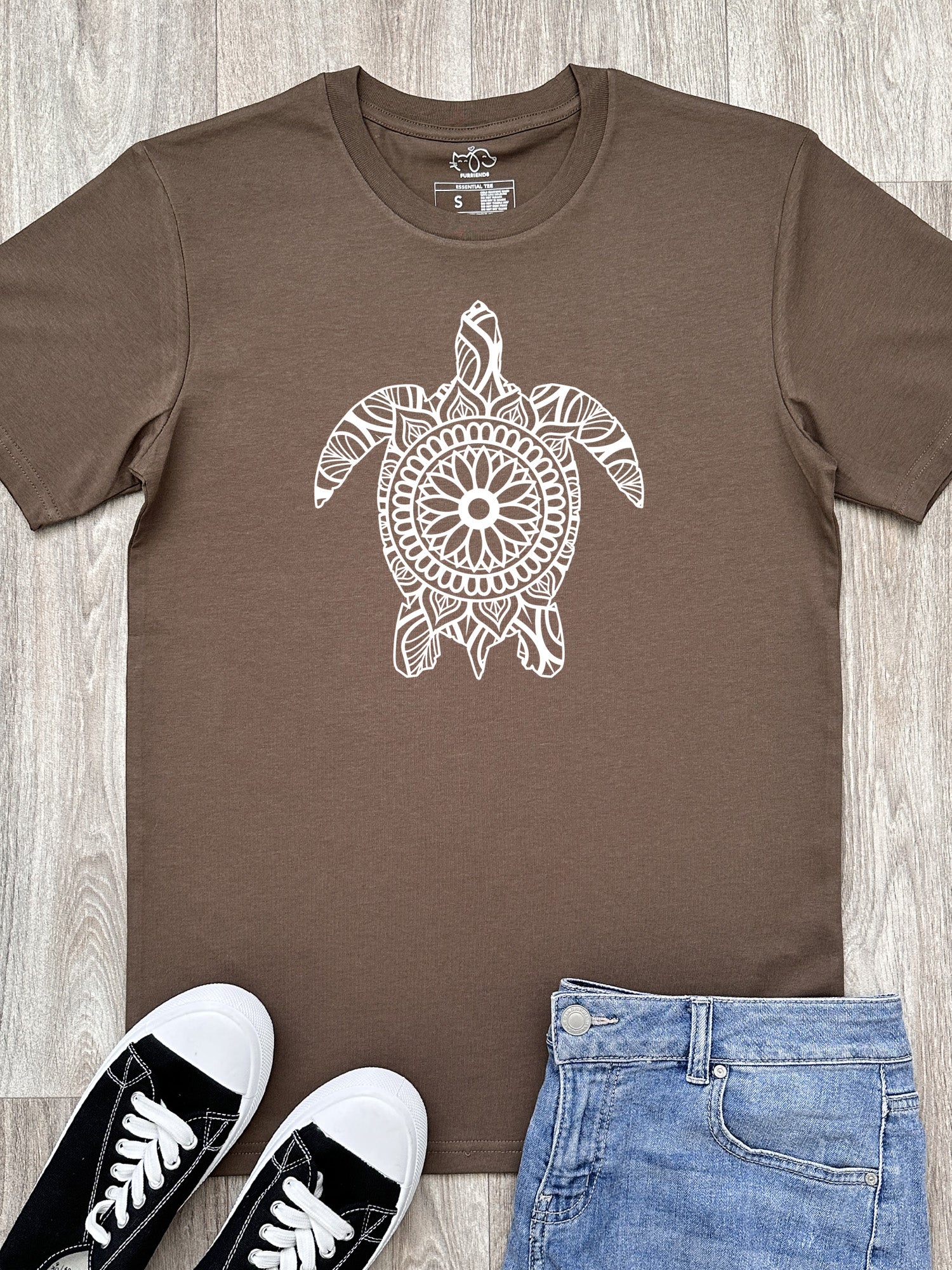 Turtle Mandala Essential Unisex Tee