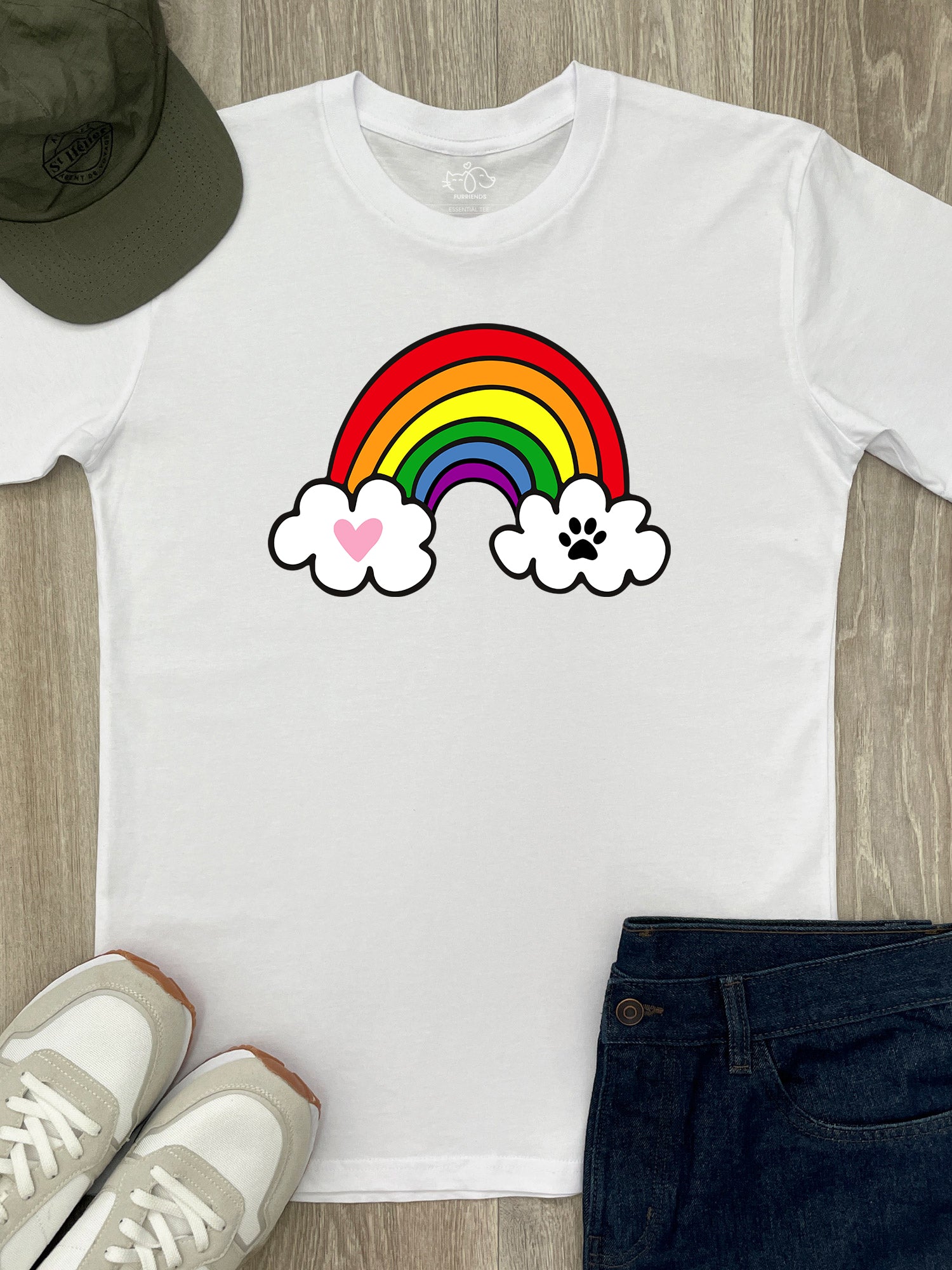 Rainbow Bridge Essential Unisex Tee - Customisable