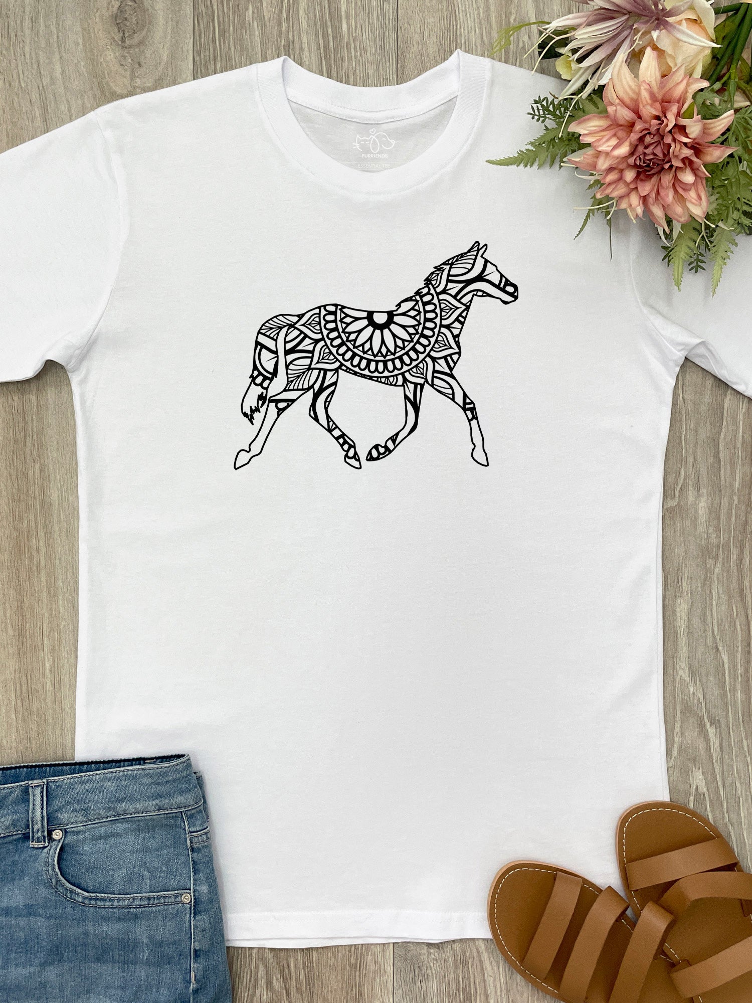 Horse Mandala Essential Unisex Tee