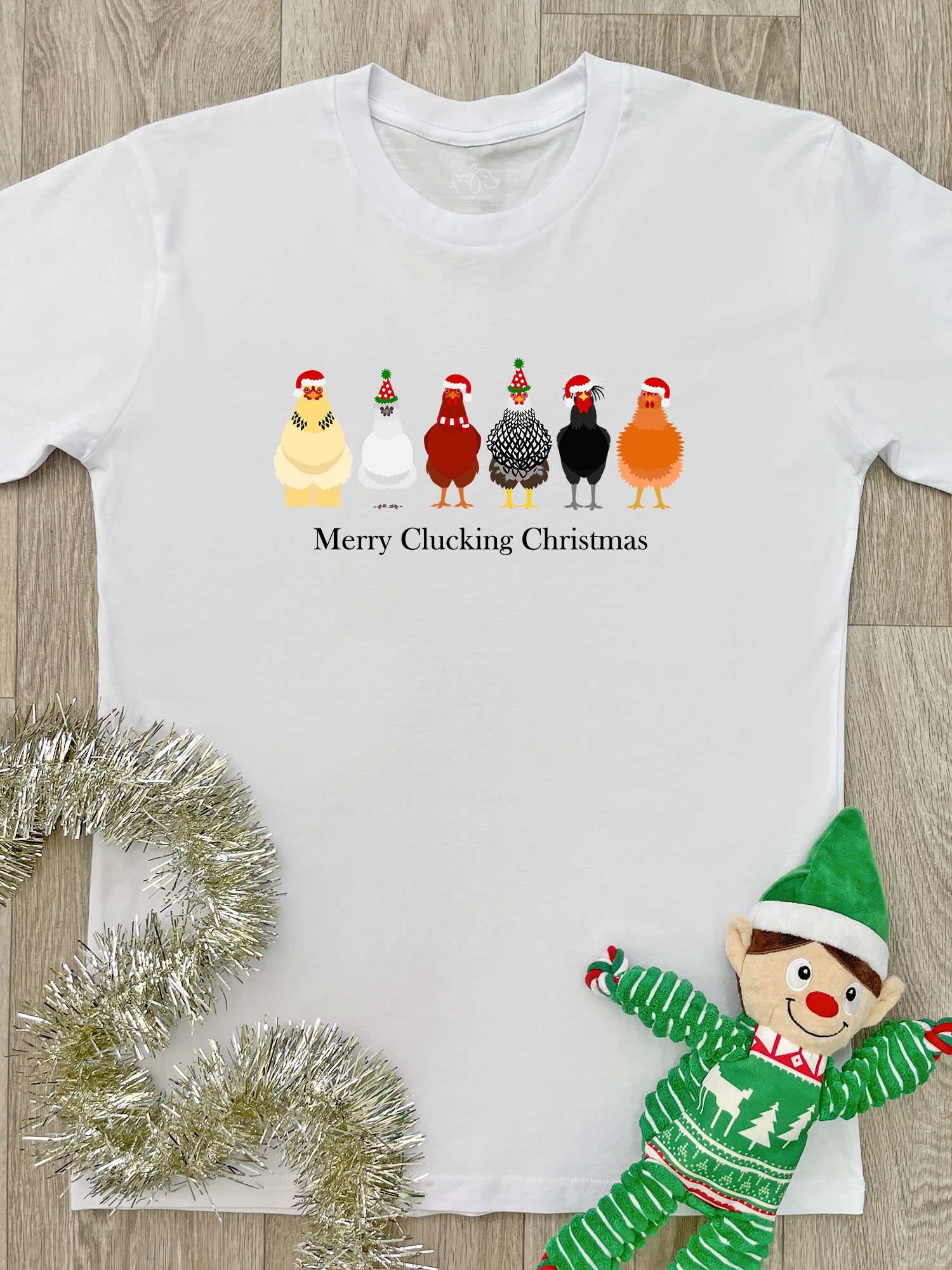 Merry Clucking Christmas Essential Unisex Tee