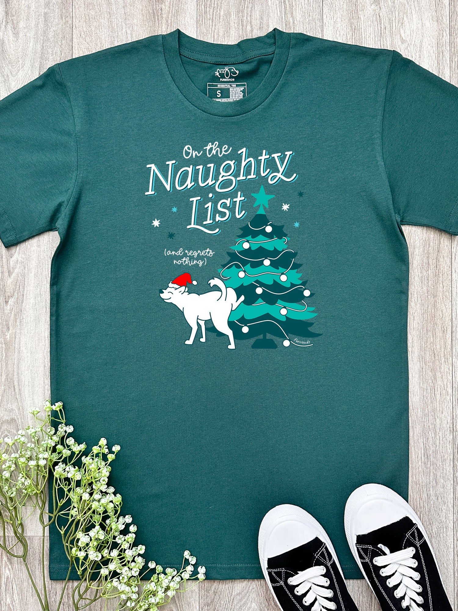 On The Naughty List - Dog Essential Unisex Tee