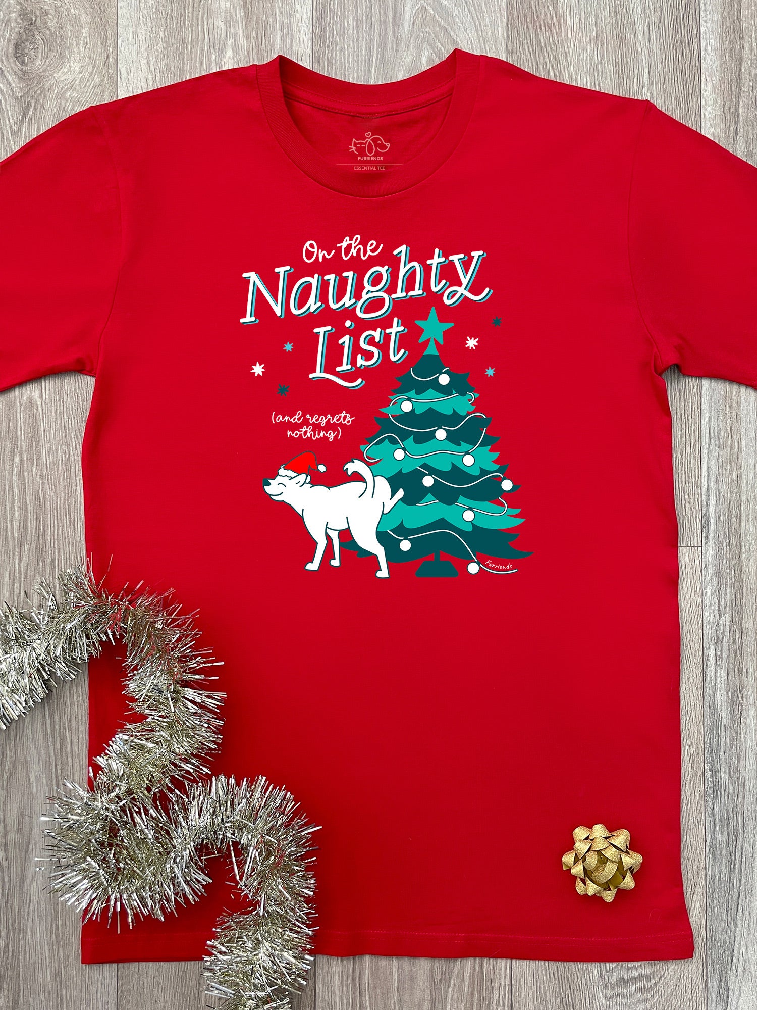 On The Naughty List - Dog Essential Unisex Tee