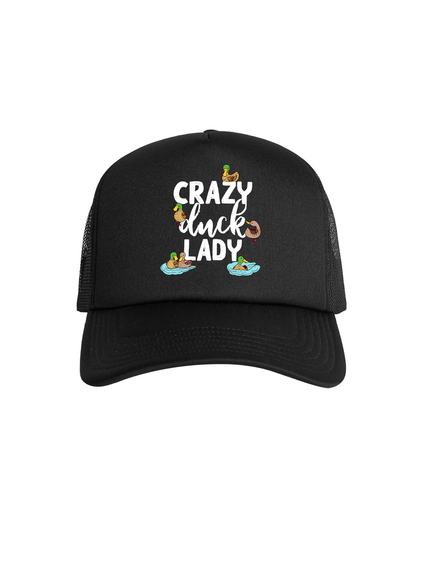 Crazy Duck Lady Foam Trucker Cap