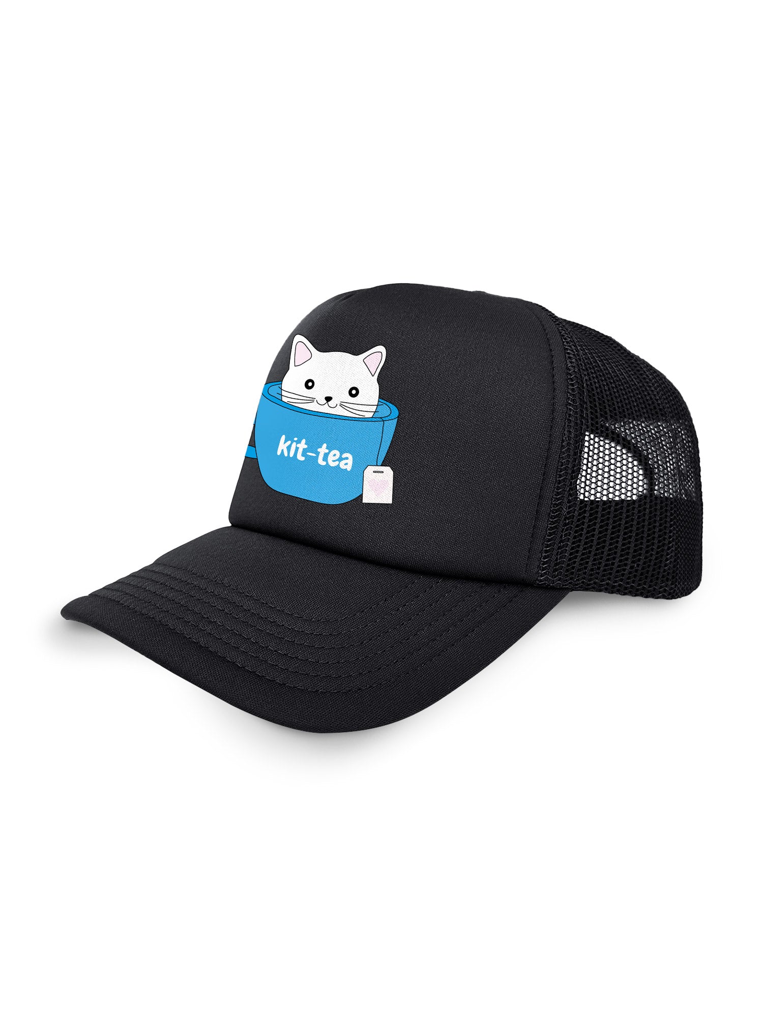 Kit-Tea Cat Foam Trucker Cap