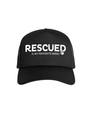 Rescued Is My Favourite Breed Foam Trucker Cap