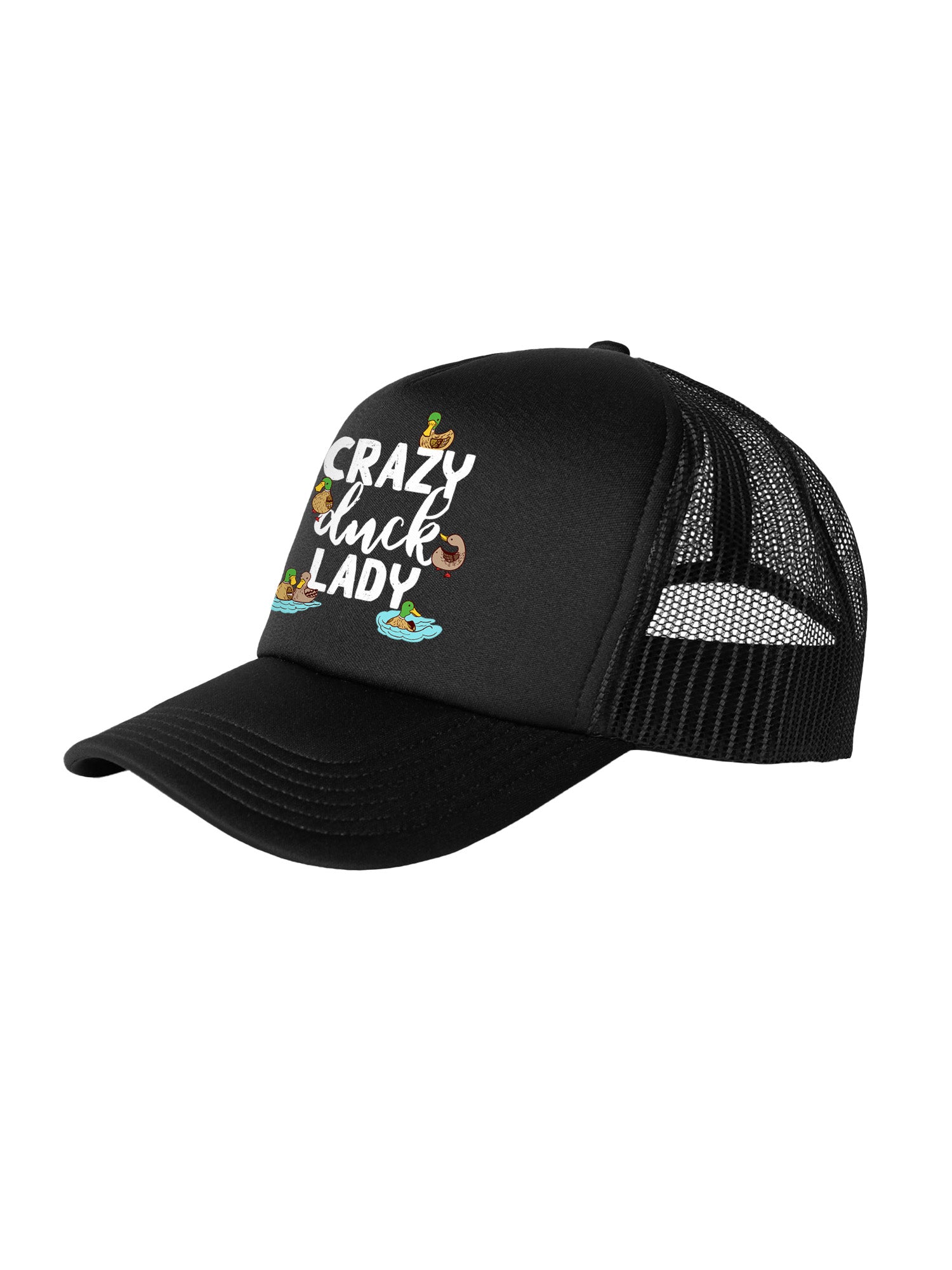 Crazy Duck Lady Foam Trucker Cap