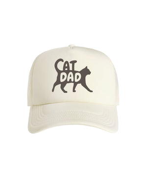 Cat Dad Silhouette Foam Trucker Cap