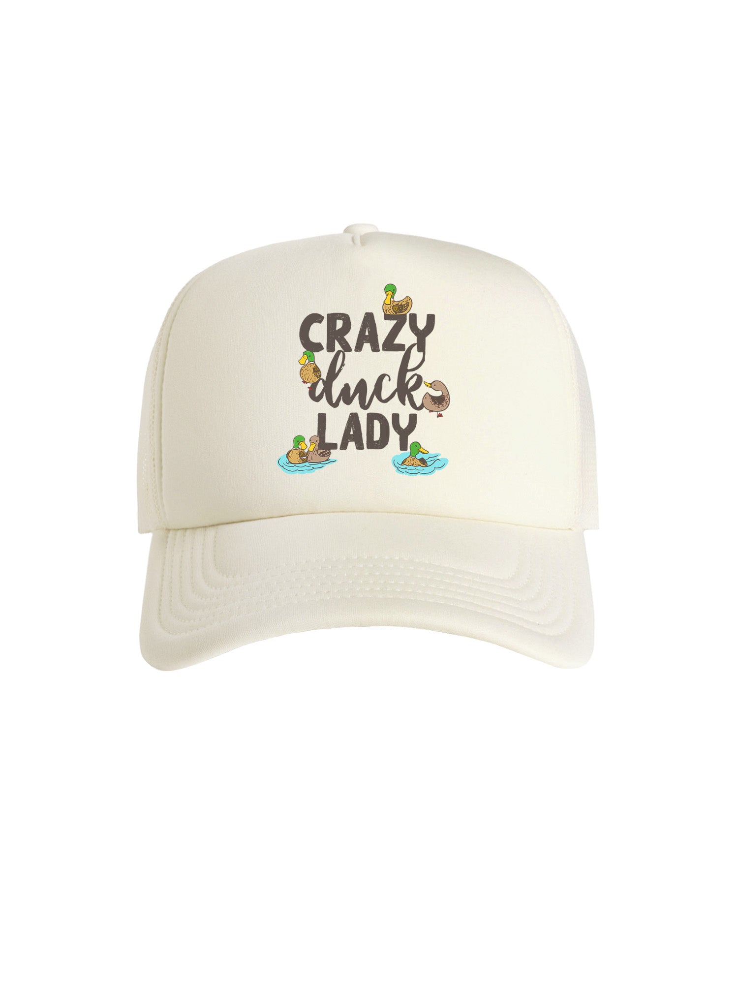 Crazy Duck Lady Foam Trucker Cap