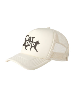 Cat Dad Silhouette Foam Trucker Cap