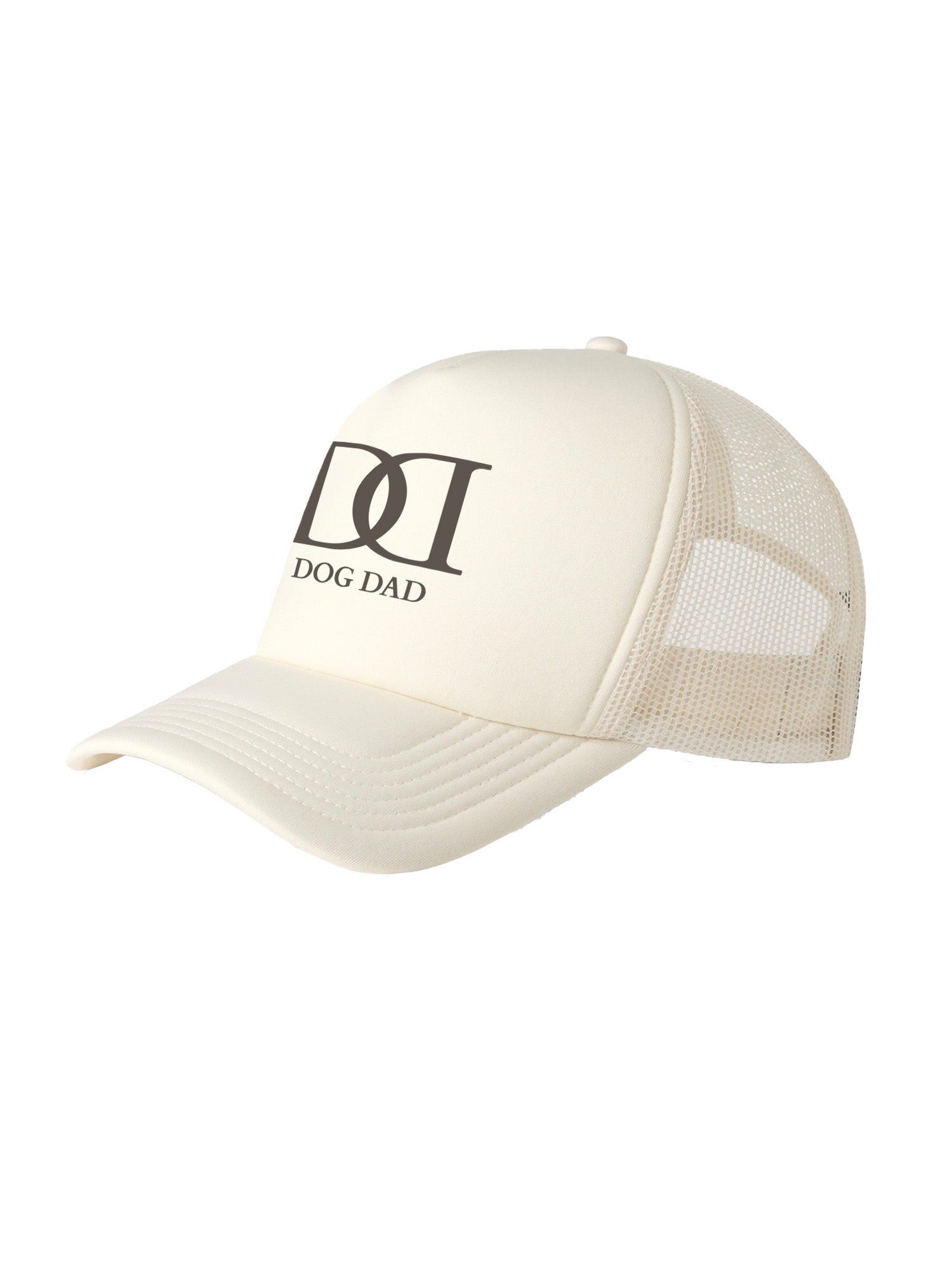 Dog Dad Monogram Foam Trucker Cap