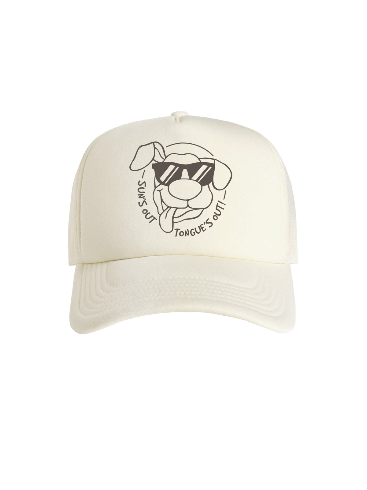 Sun&#39;s Out Tongue&#39;s Out Foam Trucker Cap