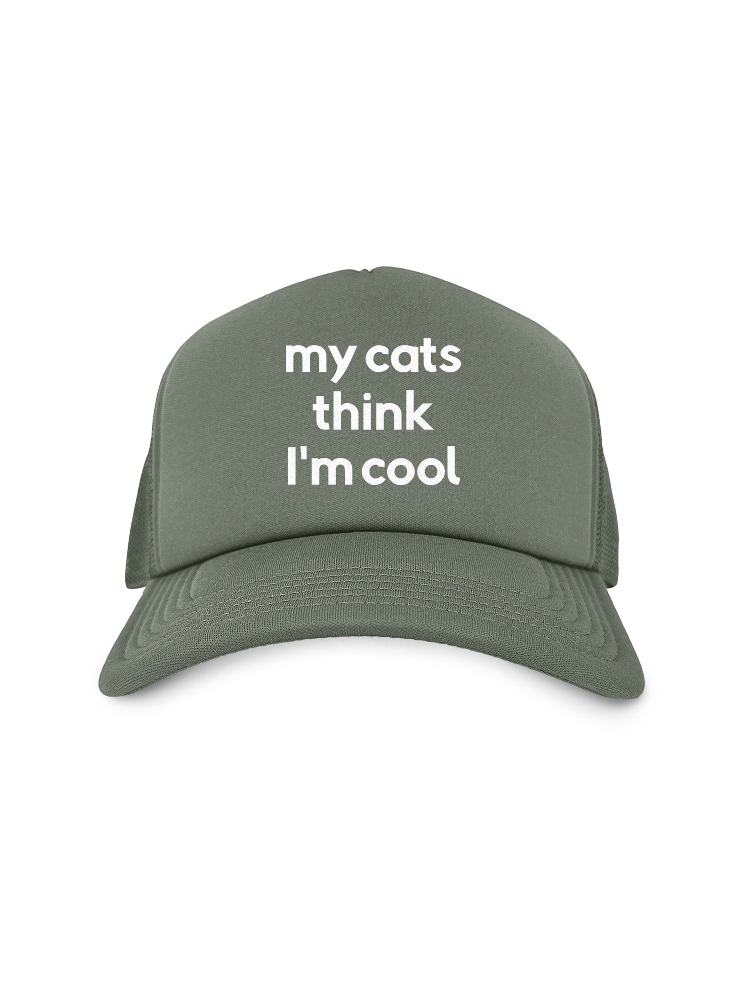 My Cat Thinks I'm Cool Foam Trucker Cap