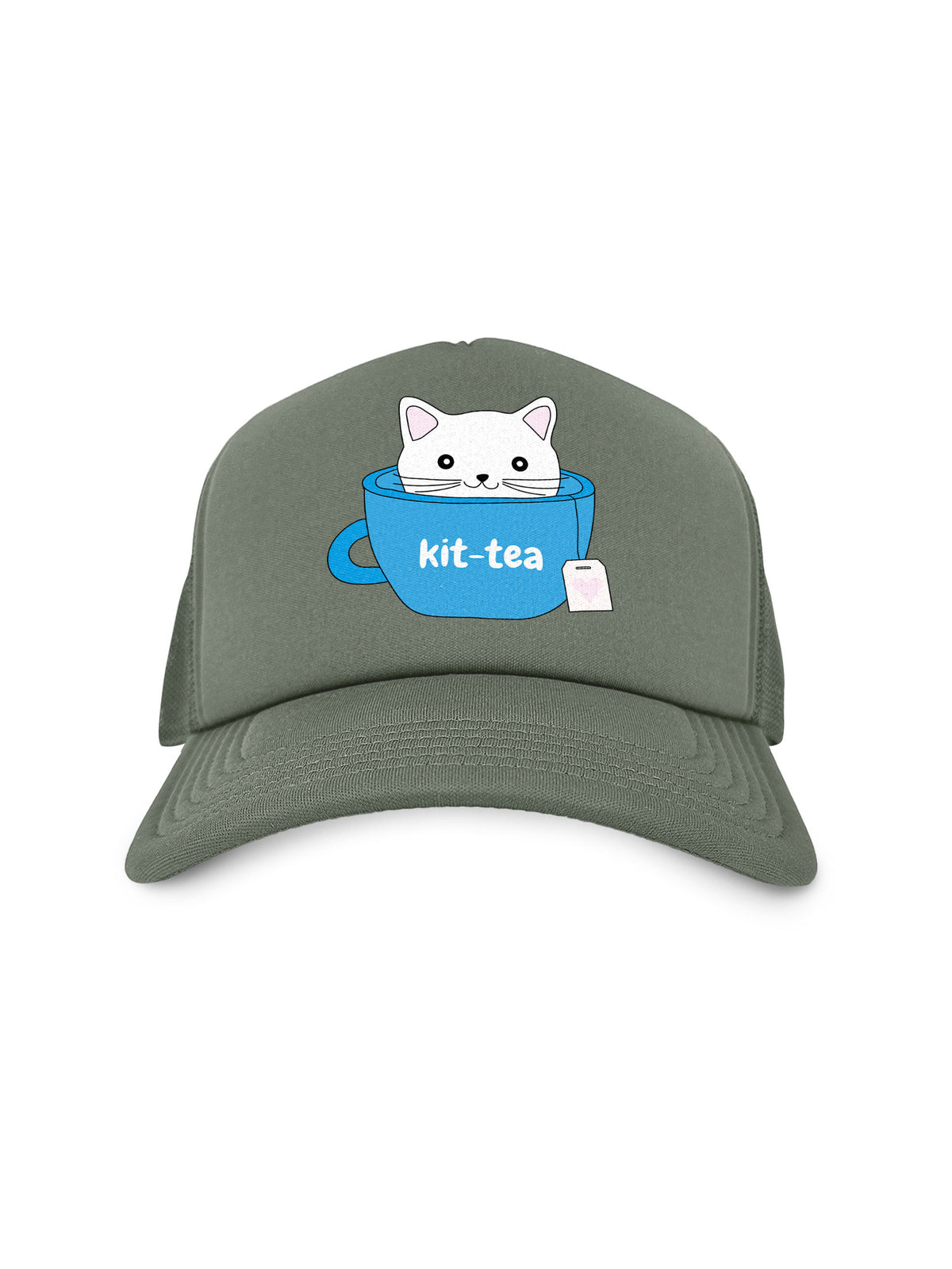 Kit-Tea Cat Foam Trucker Cap