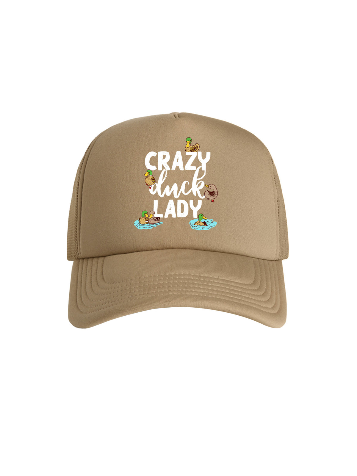 Crazy Duck Lady Foam Trucker Cap