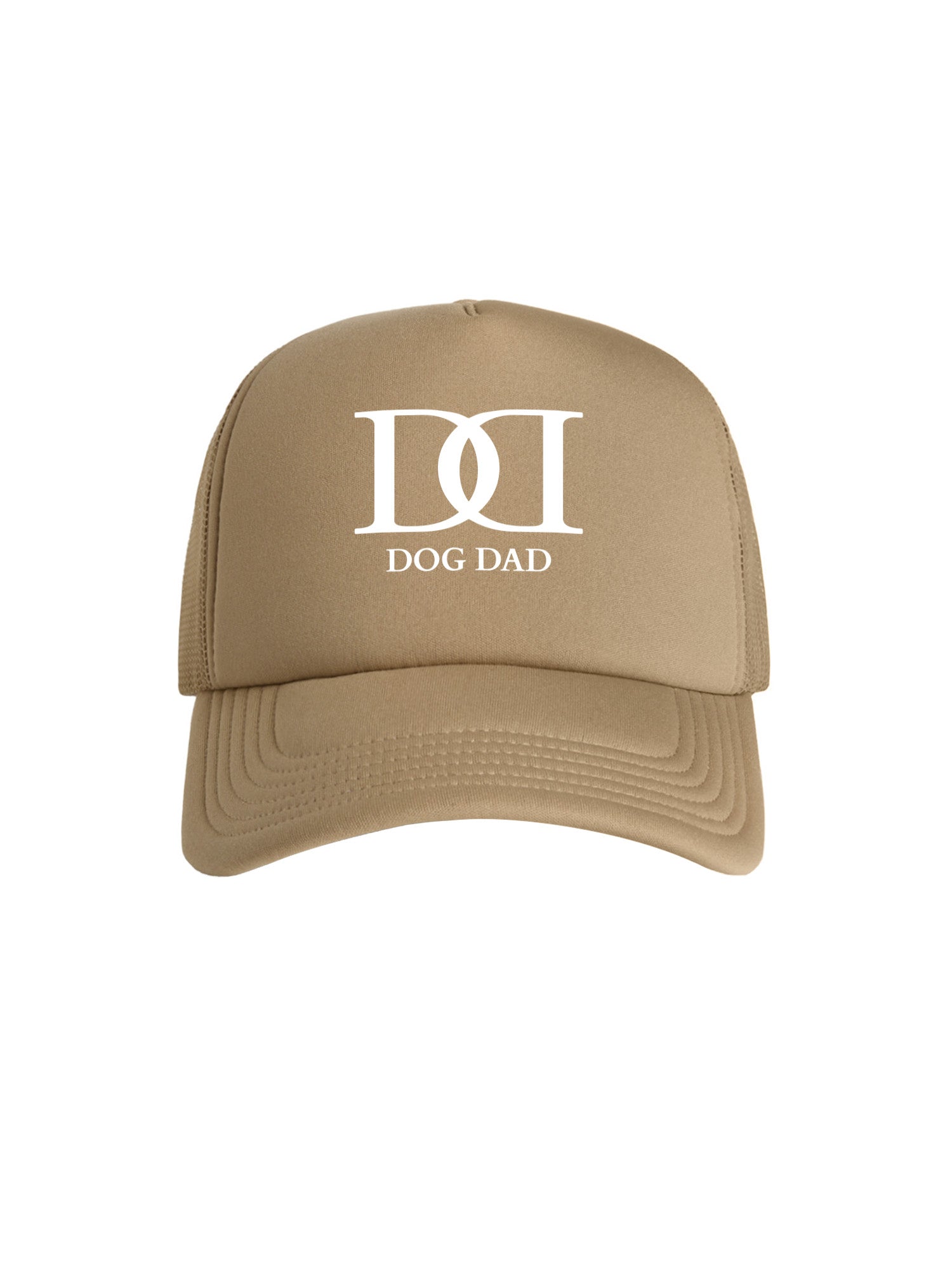 Dog Dad Monogram Foam Trucker Cap