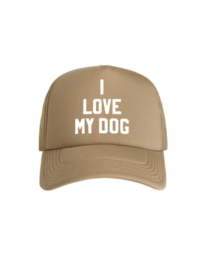 I Love My Dog Foam Trucker Cap