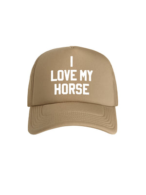 I Love My Horse Foam Trucker Cap