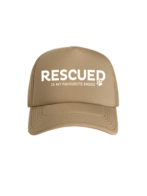 Rescued Is My Favourite Breed Foam Trucker Cap