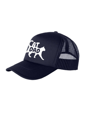 Cat Dad Silhouette Foam Trucker Cap