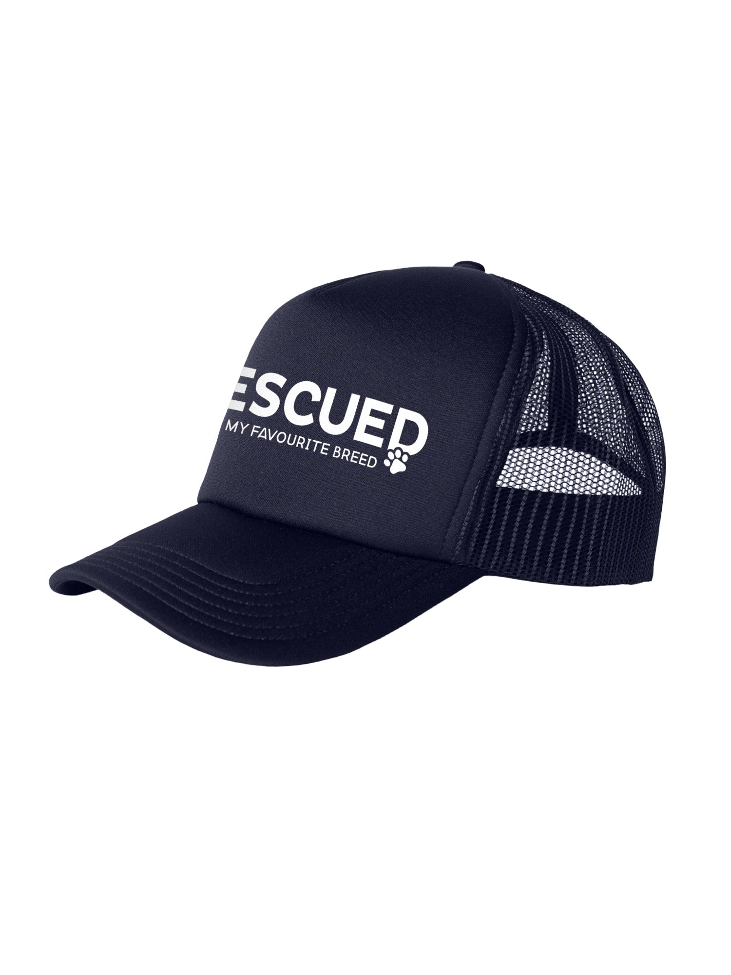 Rescued Is My Favourite Breed Foam Trucker Cap