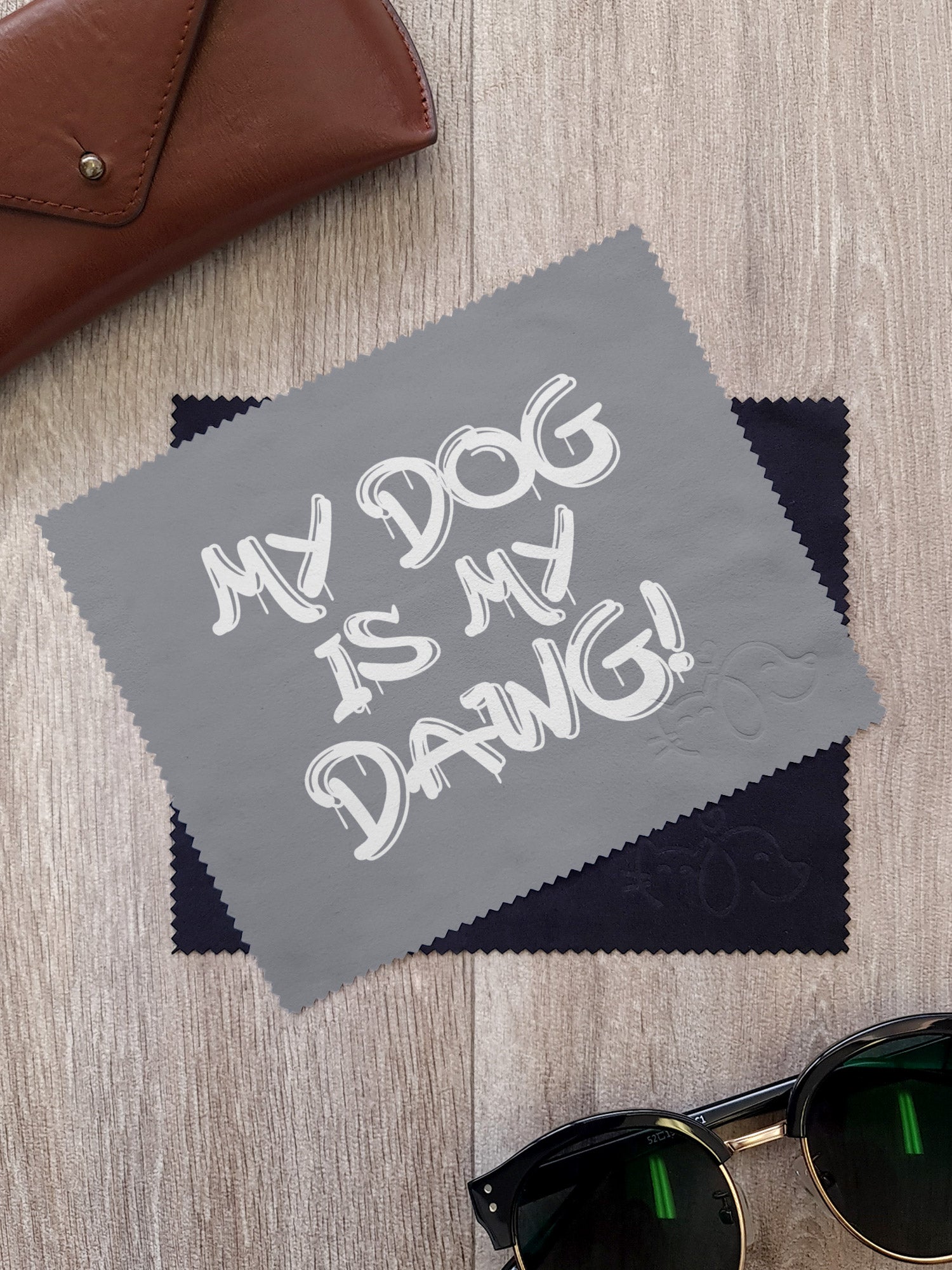 My Dog Is My Dawg! Microfibre Suede Glasses Cleaning Cloths (Twinpack)