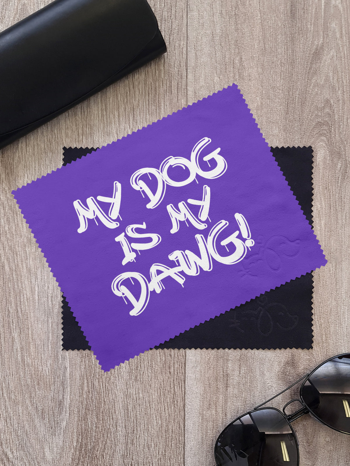 My Dog Is My Dawg! Microfibre Suede Glasses Cleaning Cloths (Twinpack)