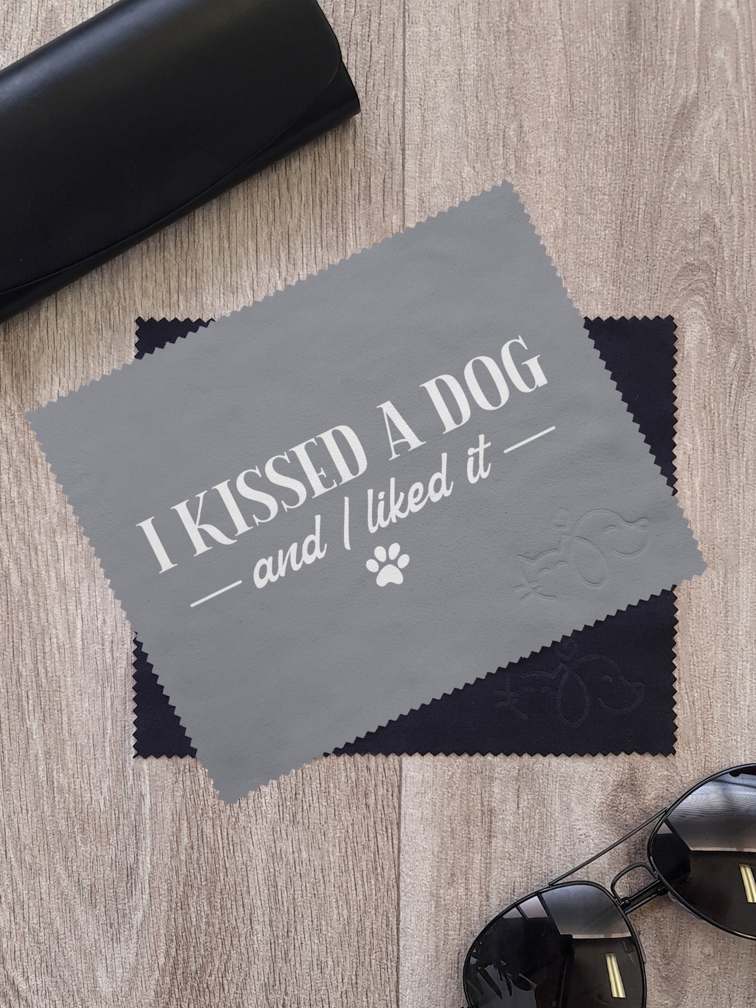 I Kissed A Dog And I Liked It Microfibre Suede Glasses Cleaning Cloths (Twinpack)