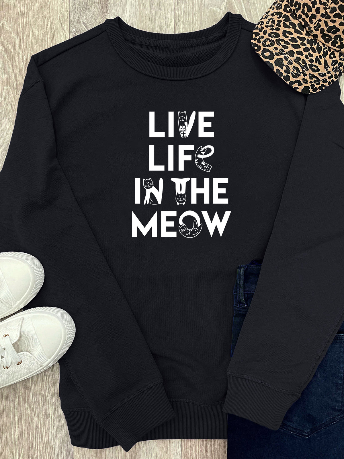 Live Life In The Meow Classic Jumper