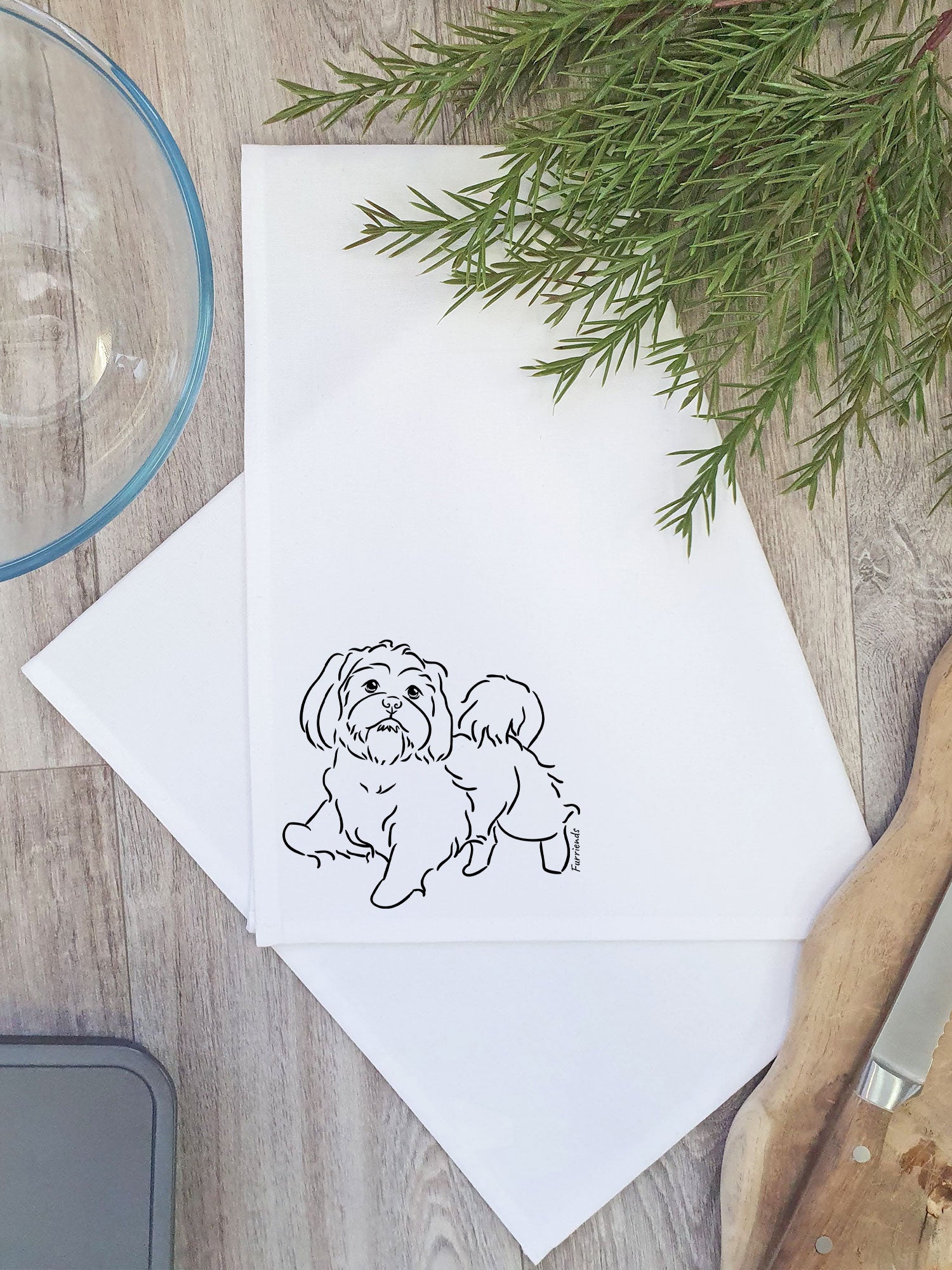 Shih Tzu Tea Towel