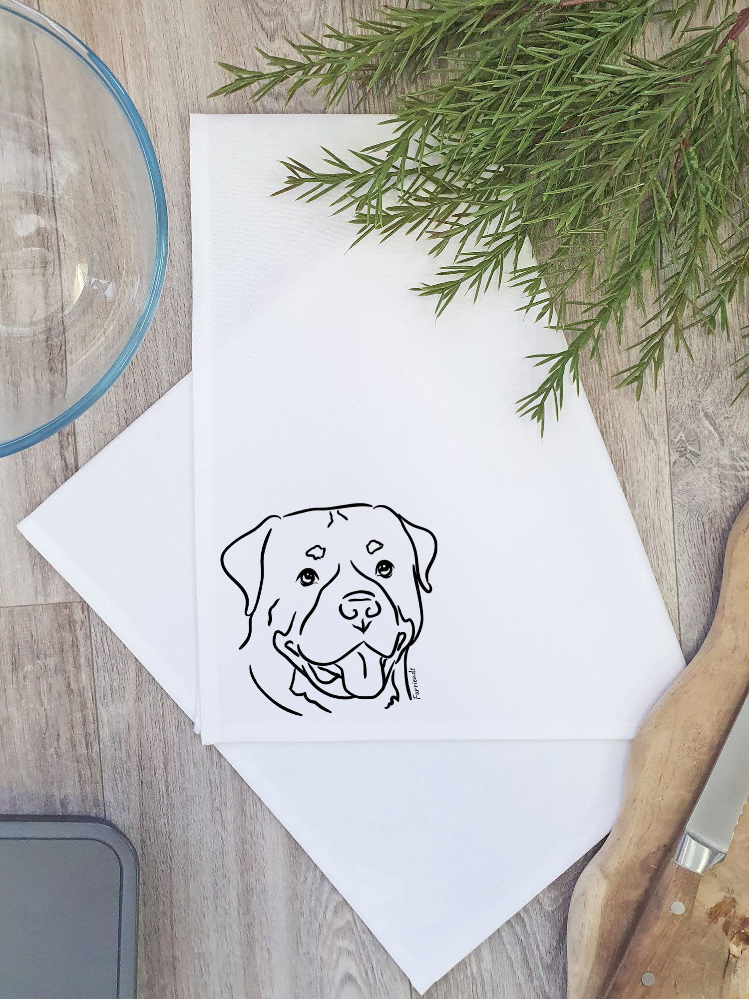 Rottweiler Tea Towel