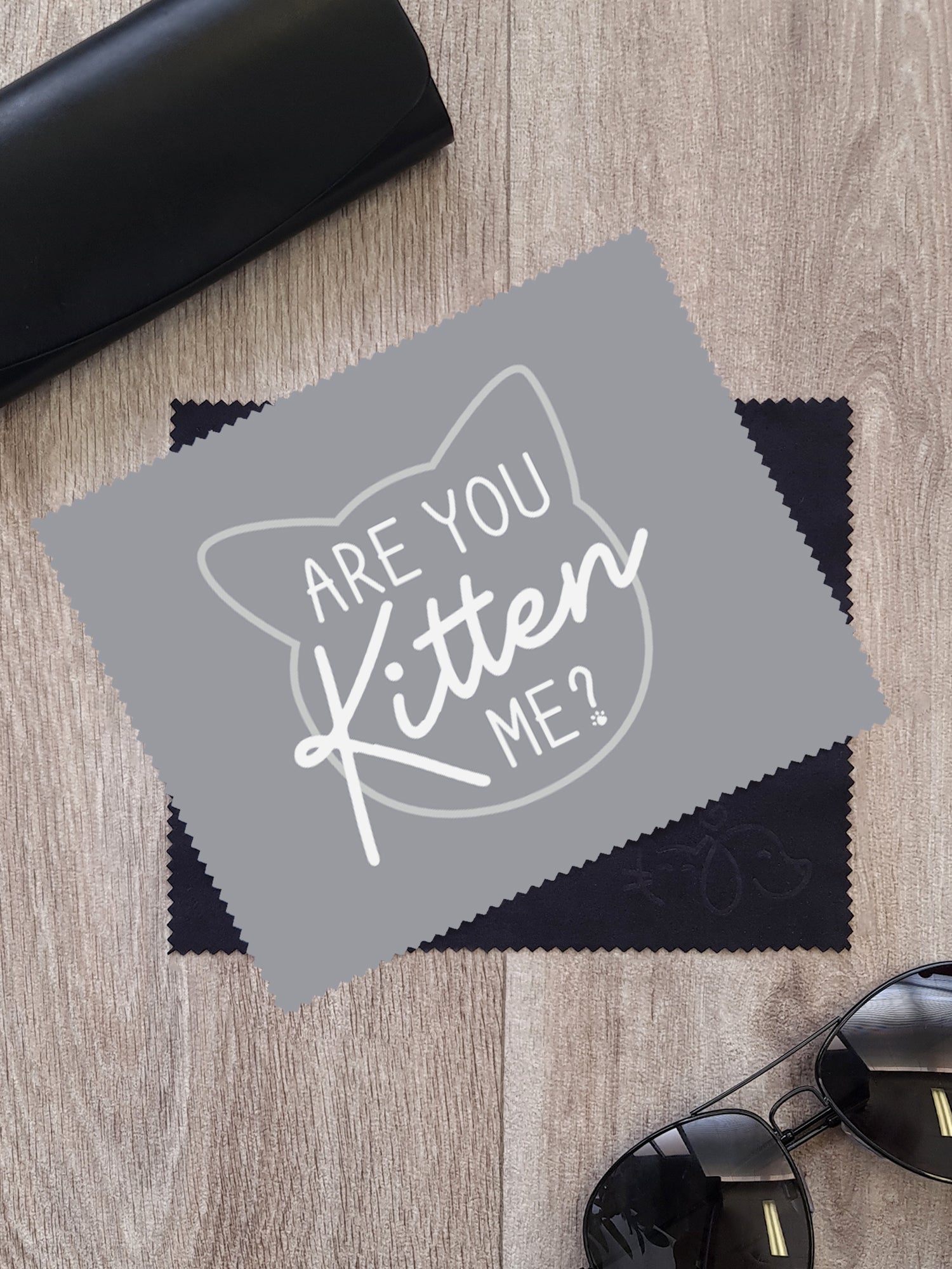 Are You Kitten Me? Microfibre Suede Glasses Cleaning Cloths (Twinpack)