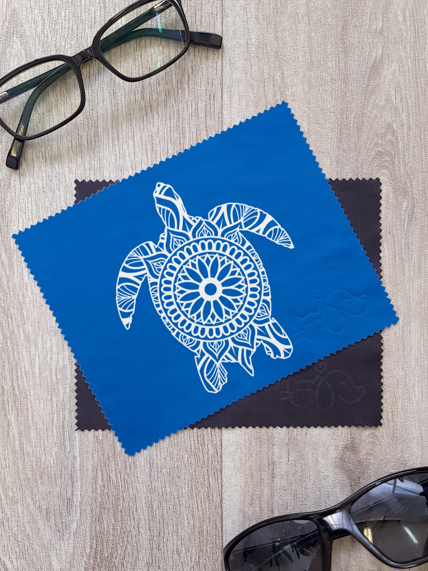 Turtle Mandala Microfibre Suede Glasses Cleaning Cloths (Twinpack)