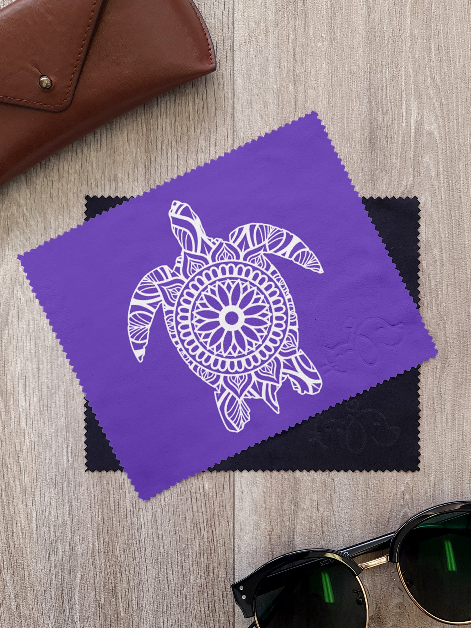 Turtle Mandala Microfibre Suede Glasses Cleaning Cloths (Twinpack)