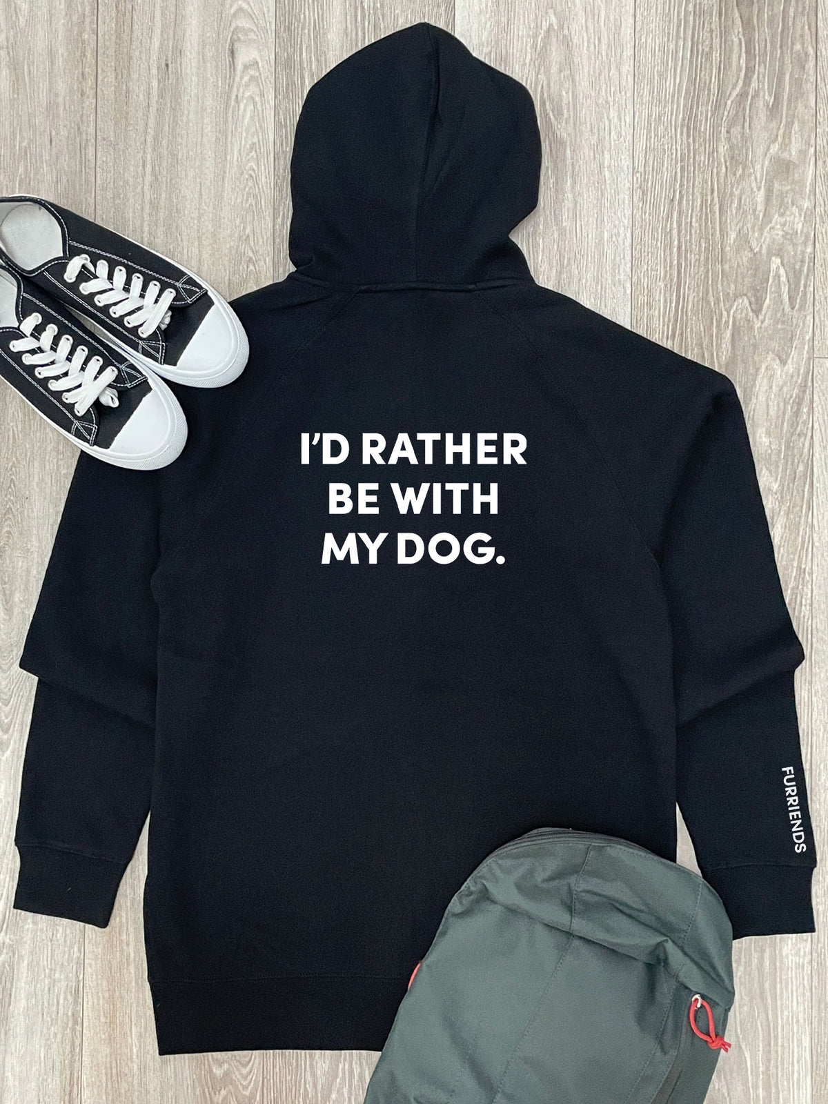 I&#39;d Rather Be With My Dog. Zip Front Hoodie