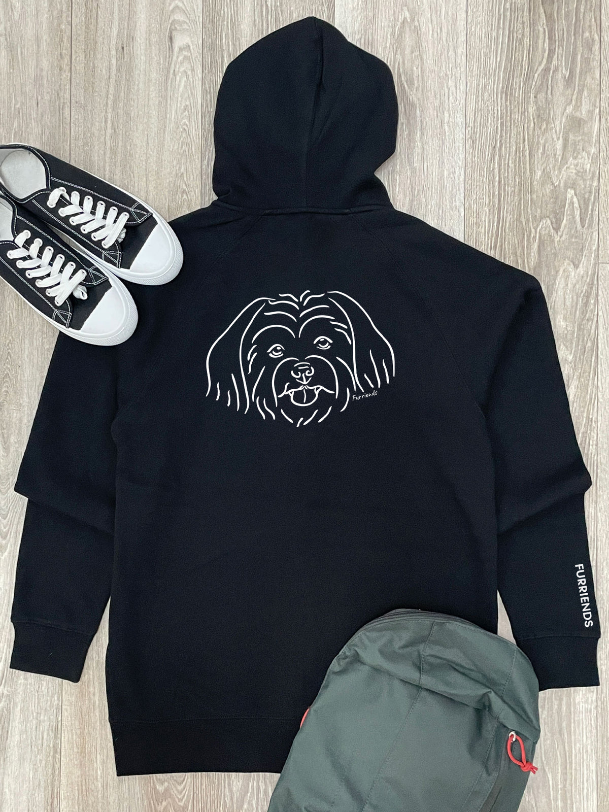 Maltese Terrier Zip Front Hoodie