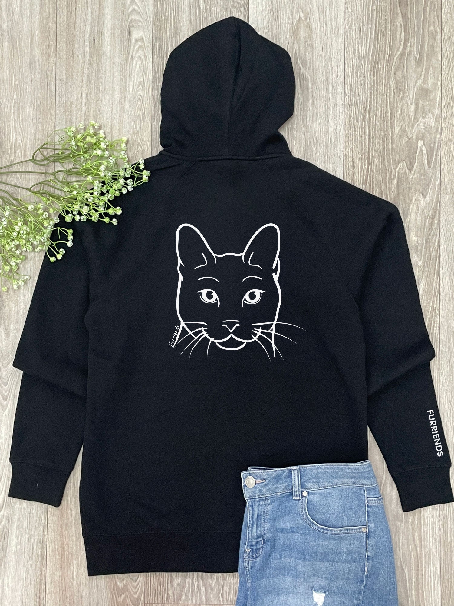 Russian Blue Zip Front Hoodie