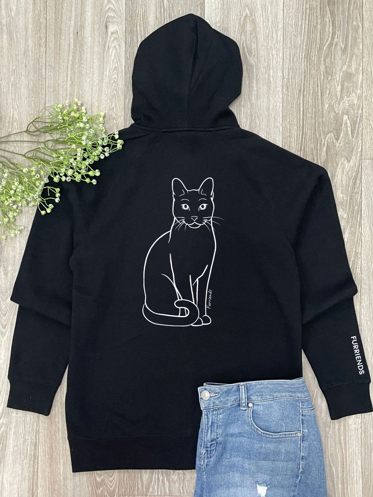 Russian Blue Zip Front Hoodie