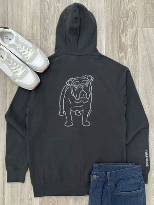 British Bulldog Zip Front Hoodie