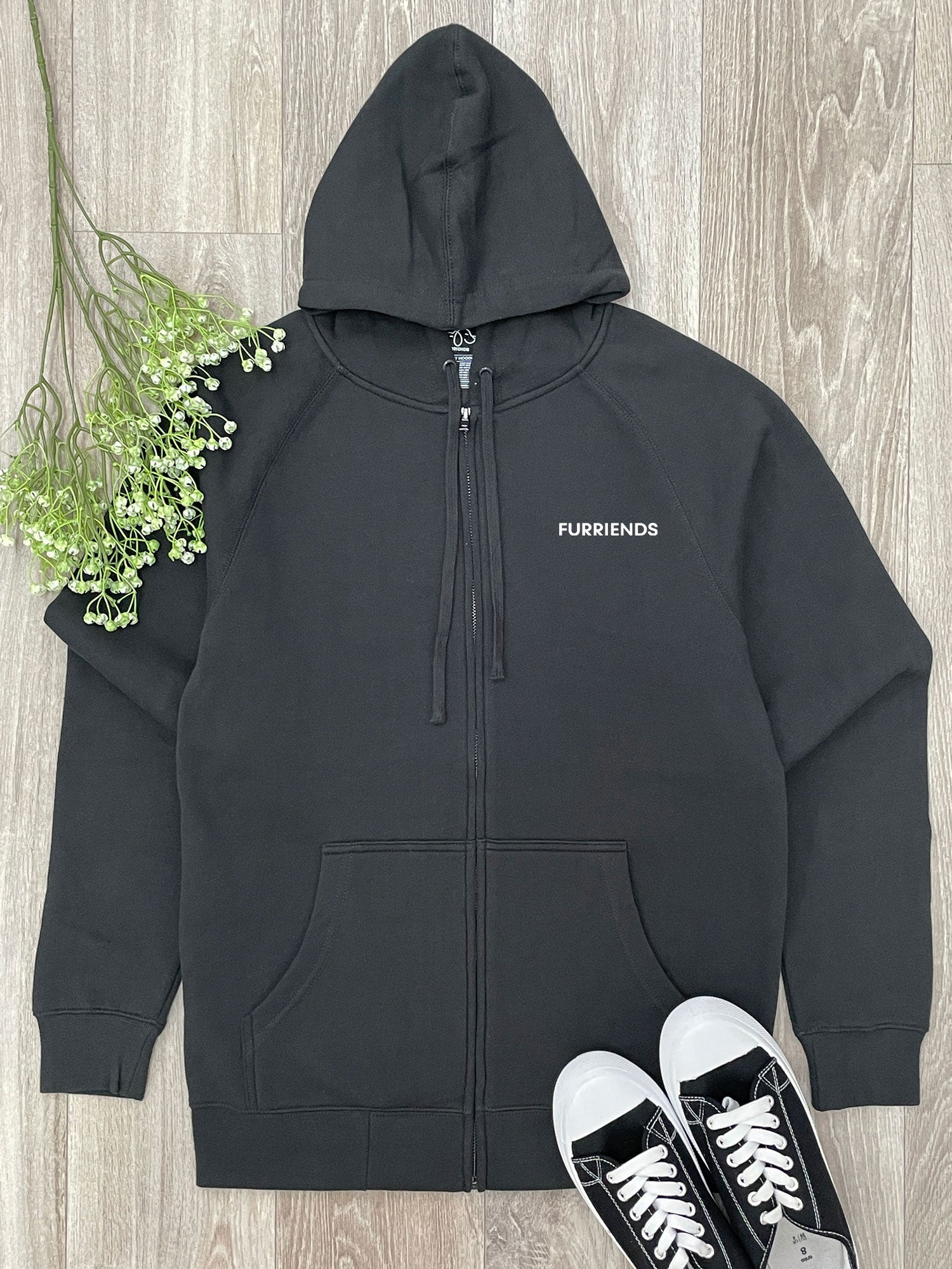 Horse Mum Silhouette Zip Front Hoodie