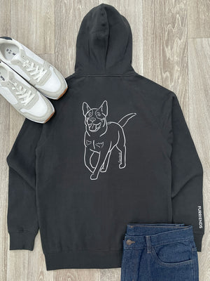 Australian Cattle Dog Zip Front Hoodie