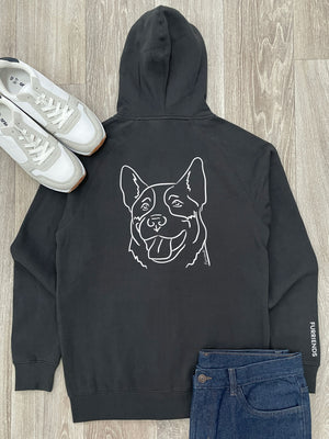 Australian Cattle Dog Zip Front Hoodie