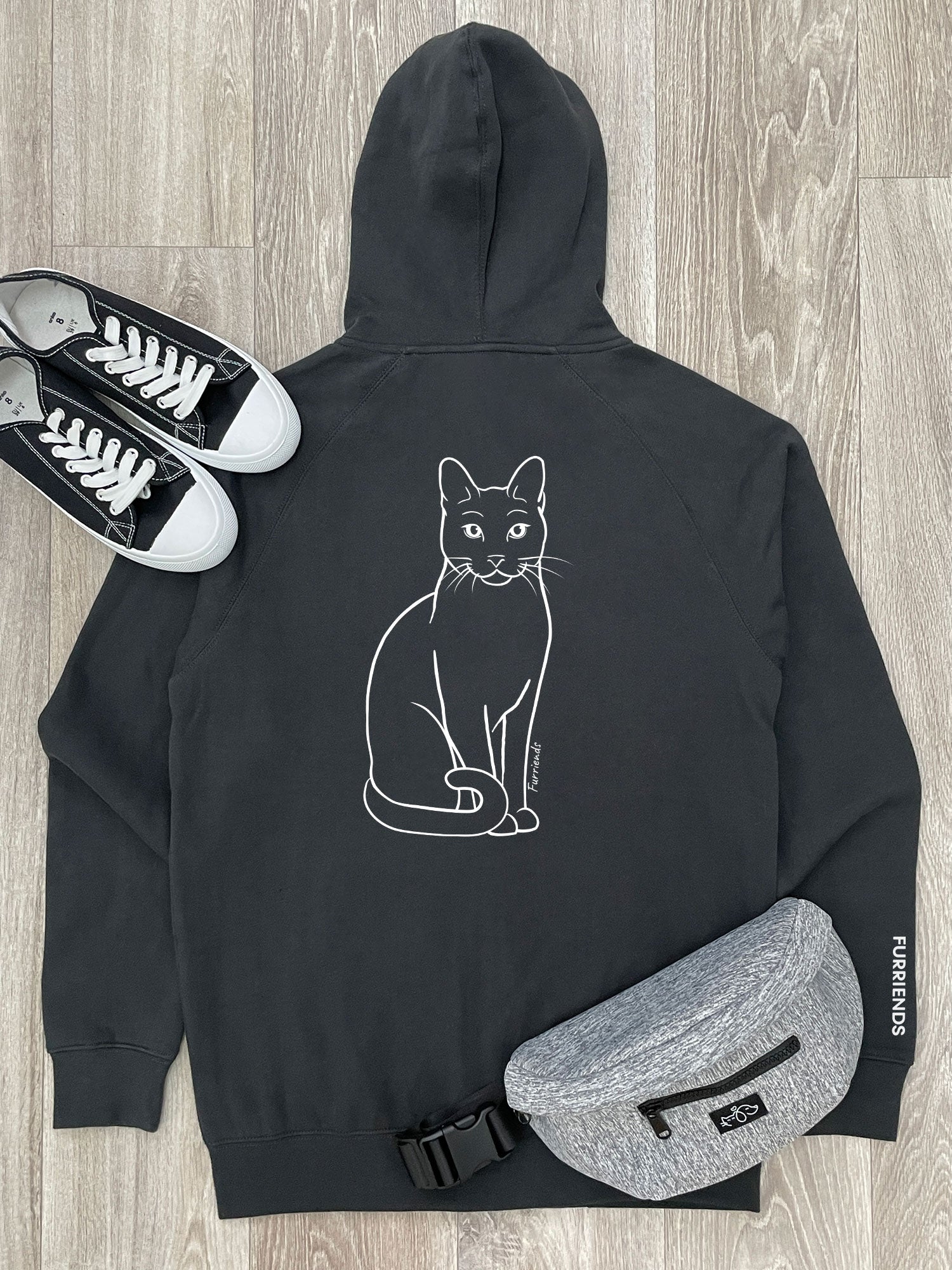 Russian Blue Zip Front Hoodie