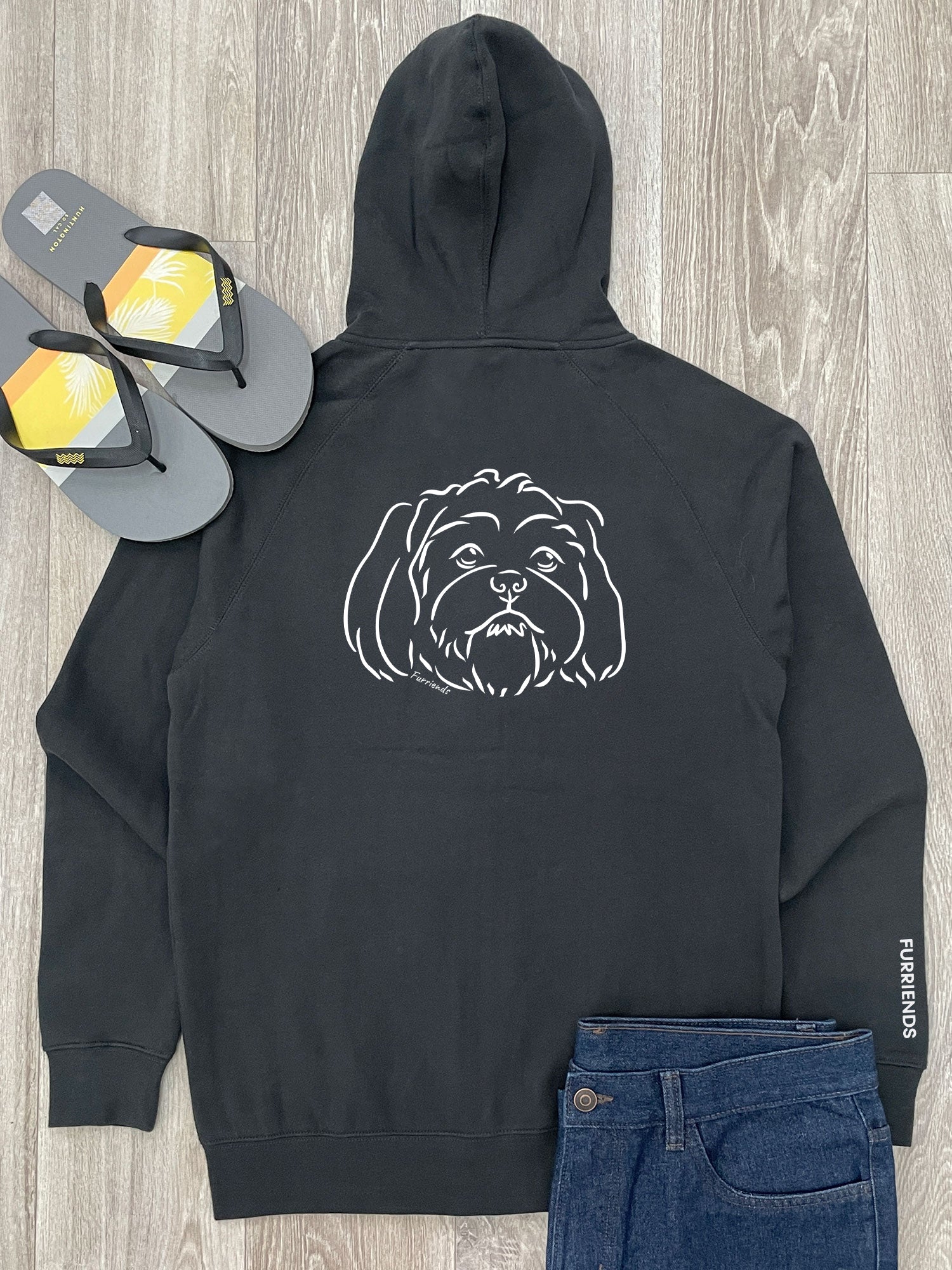 Shih Tzu Zip Front Hoodie