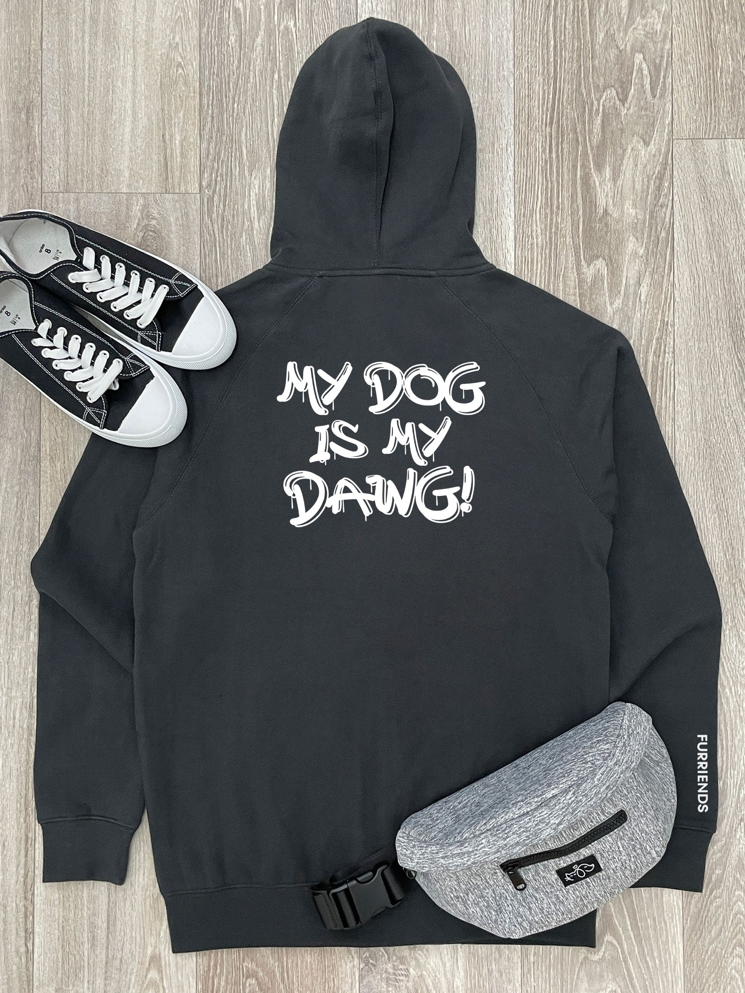 My Dog Is My Dawg! Zip Front Hoodie