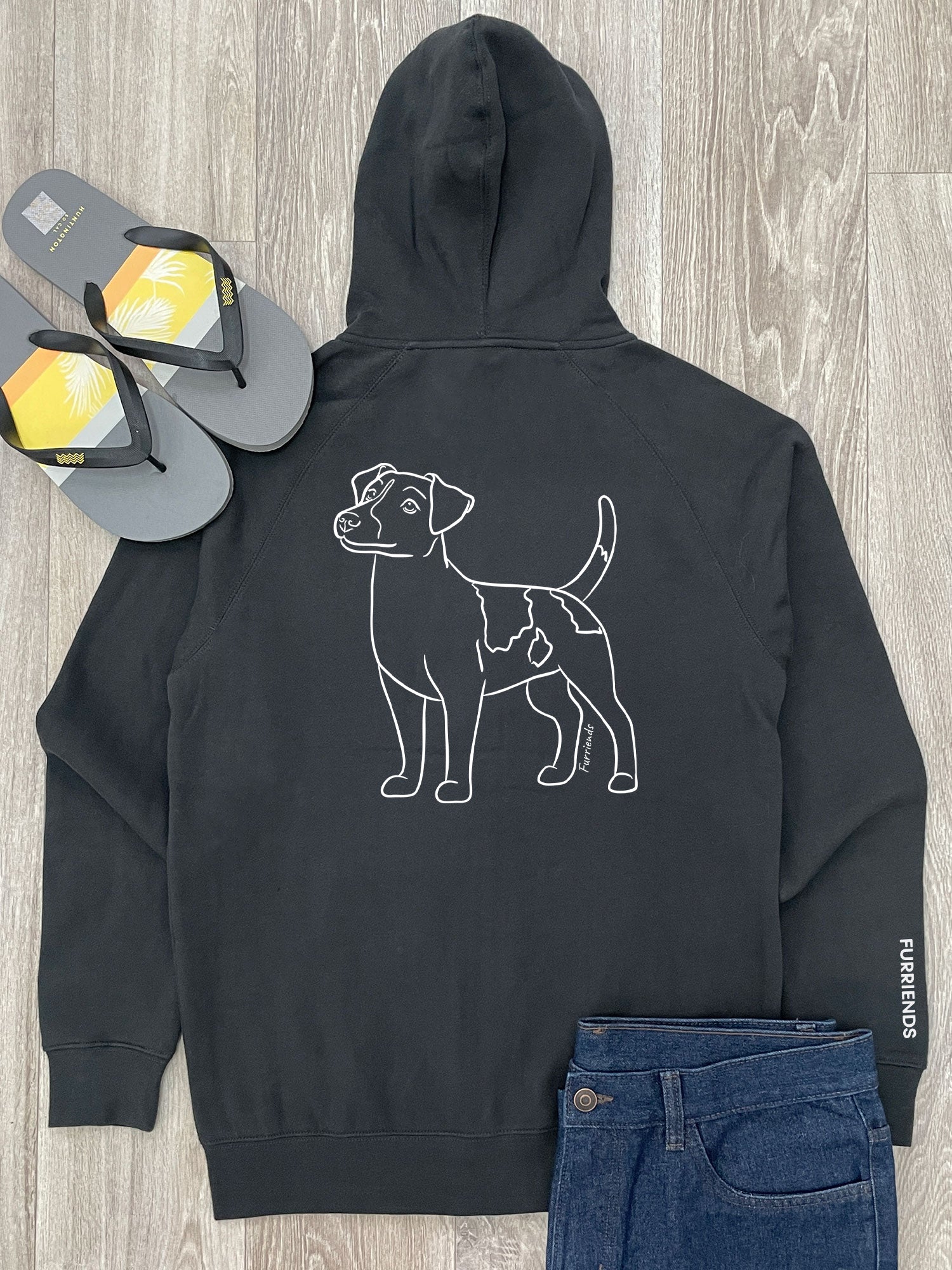 Jack Russell Terrier (Smooth Coat) Zip Front Hoodie