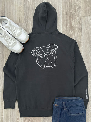 British Bulldog Zip Front Hoodie